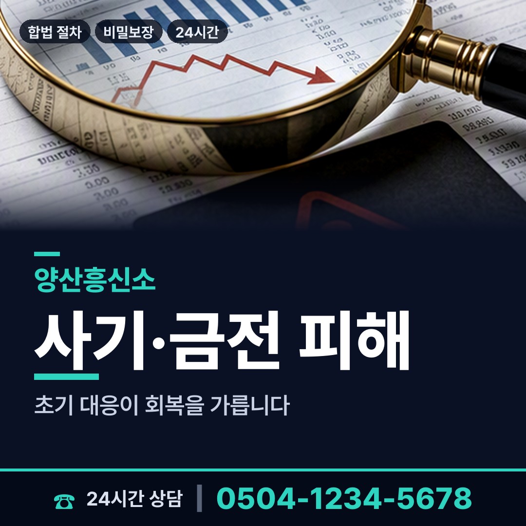 양산 중앙동 탐정사무소비용 상담 안내